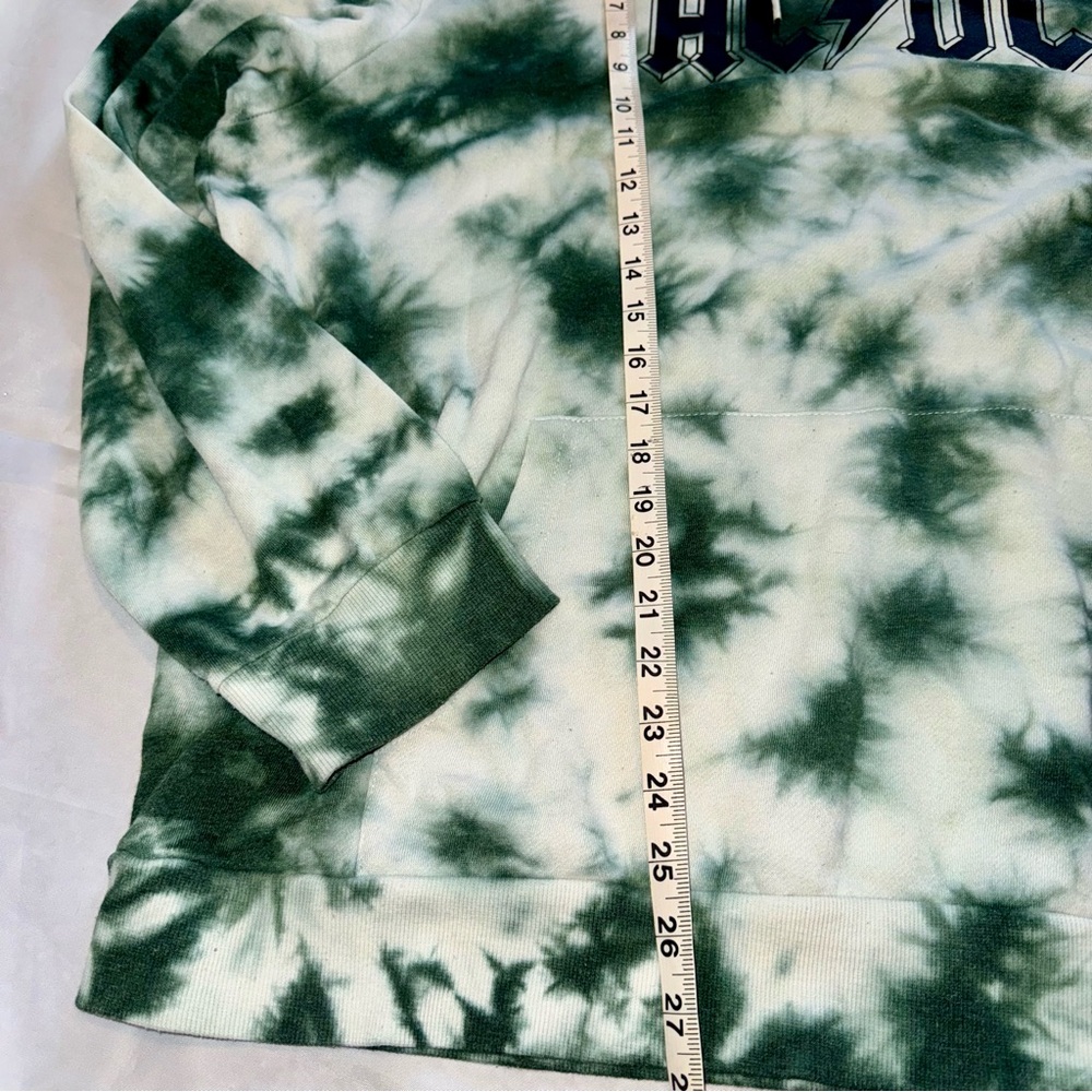 AC/DC Band Green White Tie-Dye Men's 2XL Sweatshirt‎ Hoodie Rock Hippie Unisex - Picture 6 of 7